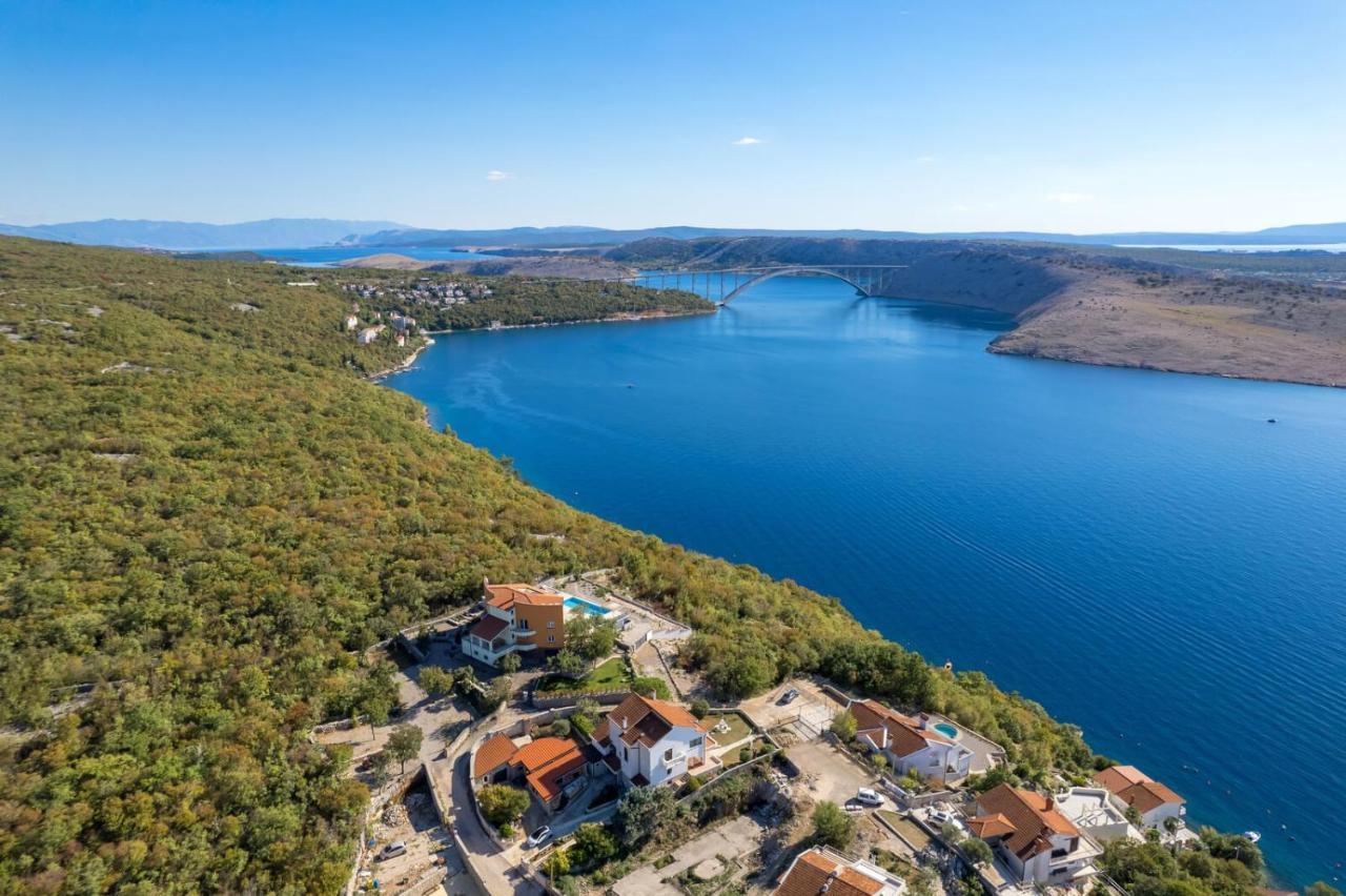 Luxury Villa Ostro With Pool & Krk Bridge View Kraljevica Exterior foto