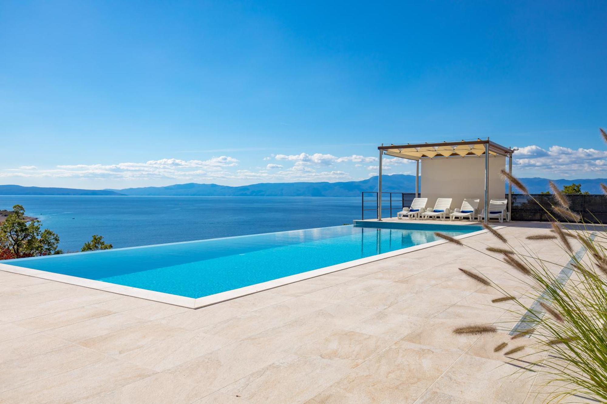 Luxury Villa Ostro With Pool & Krk Bridge View Kraljevica Exterior foto