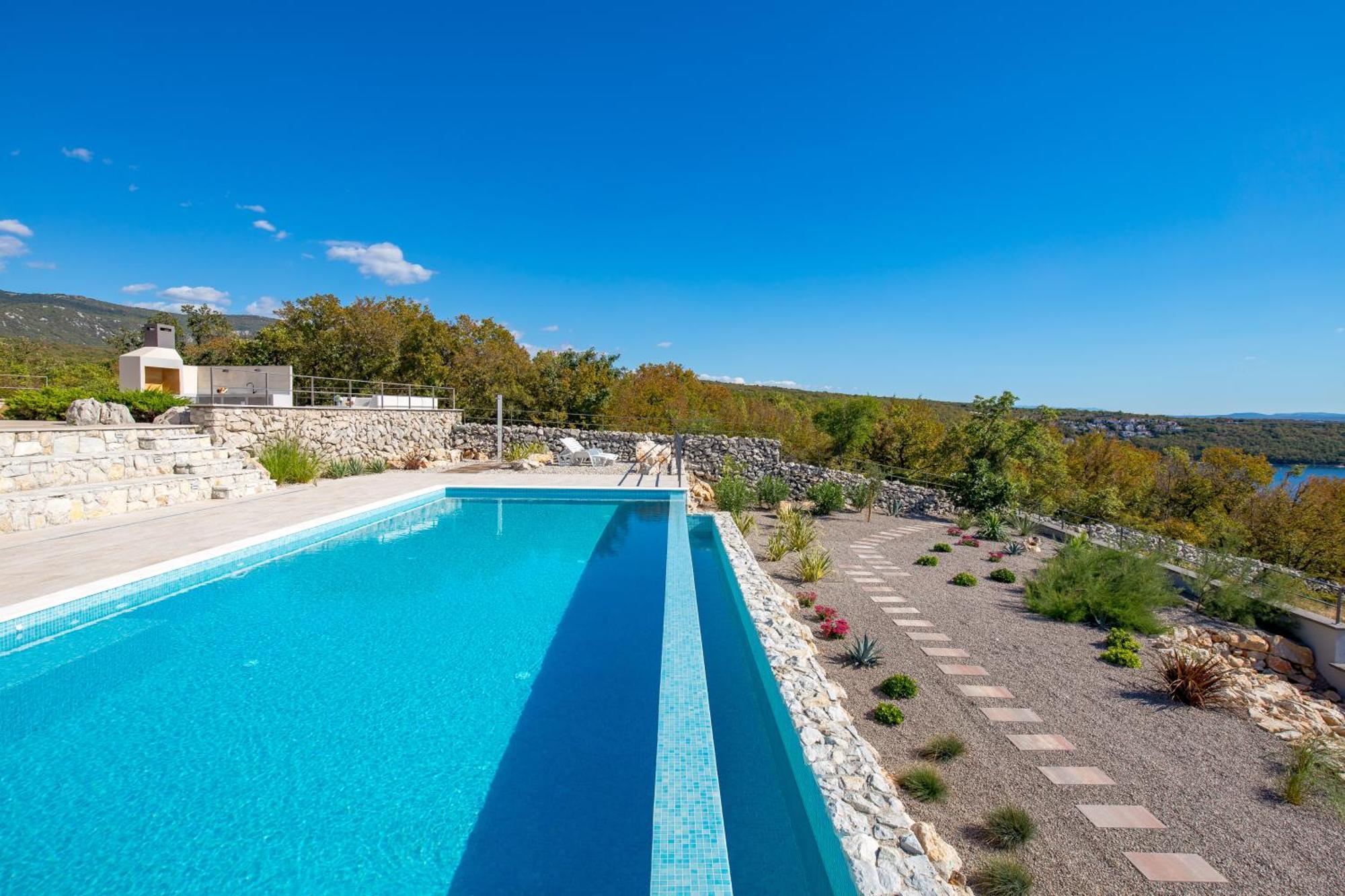 Luxury Villa Ostro With Pool & Krk Bridge View Kraljevica Exterior foto