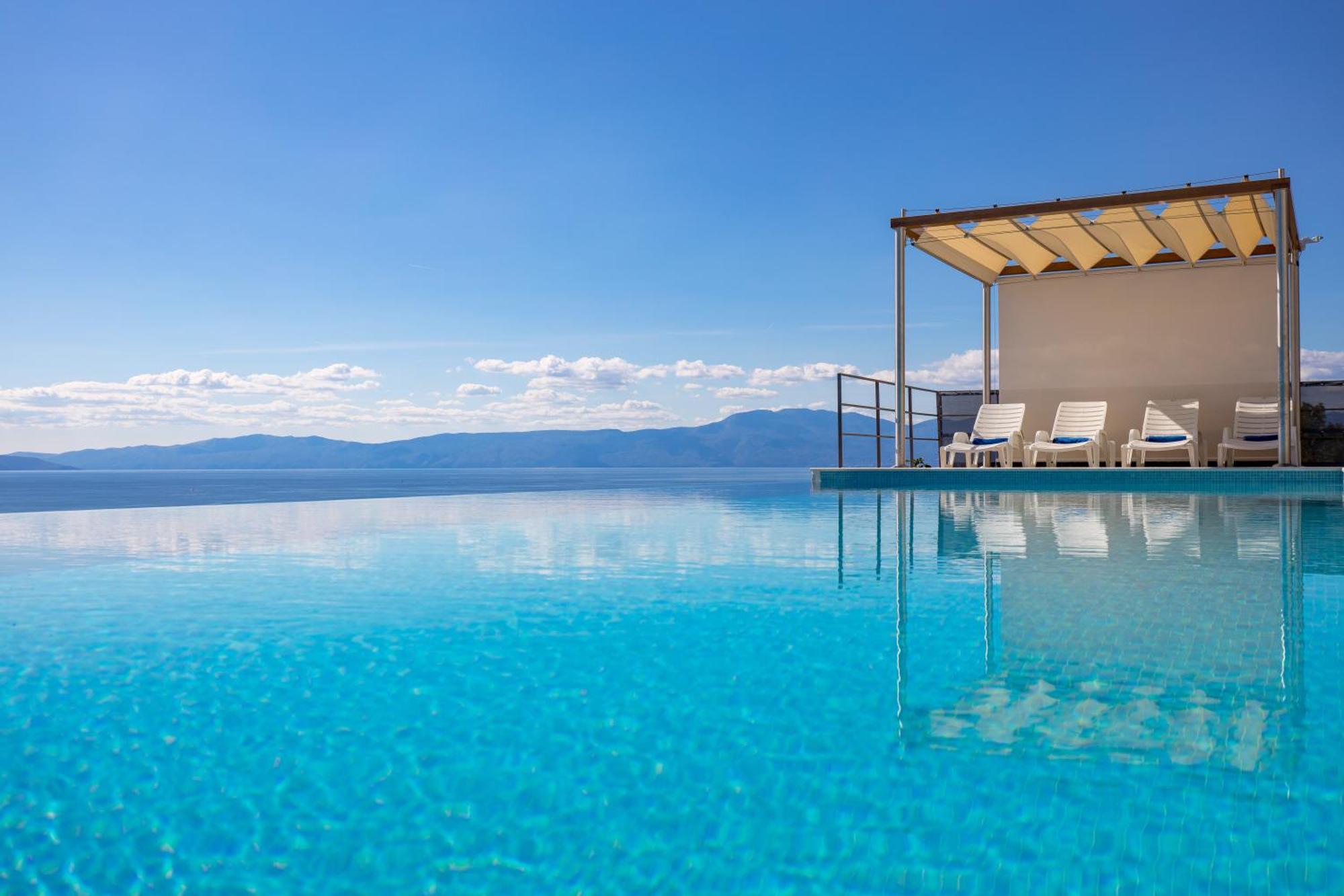 Luxury Villa Ostro With Pool & Krk Bridge View Kraljevica Exterior foto