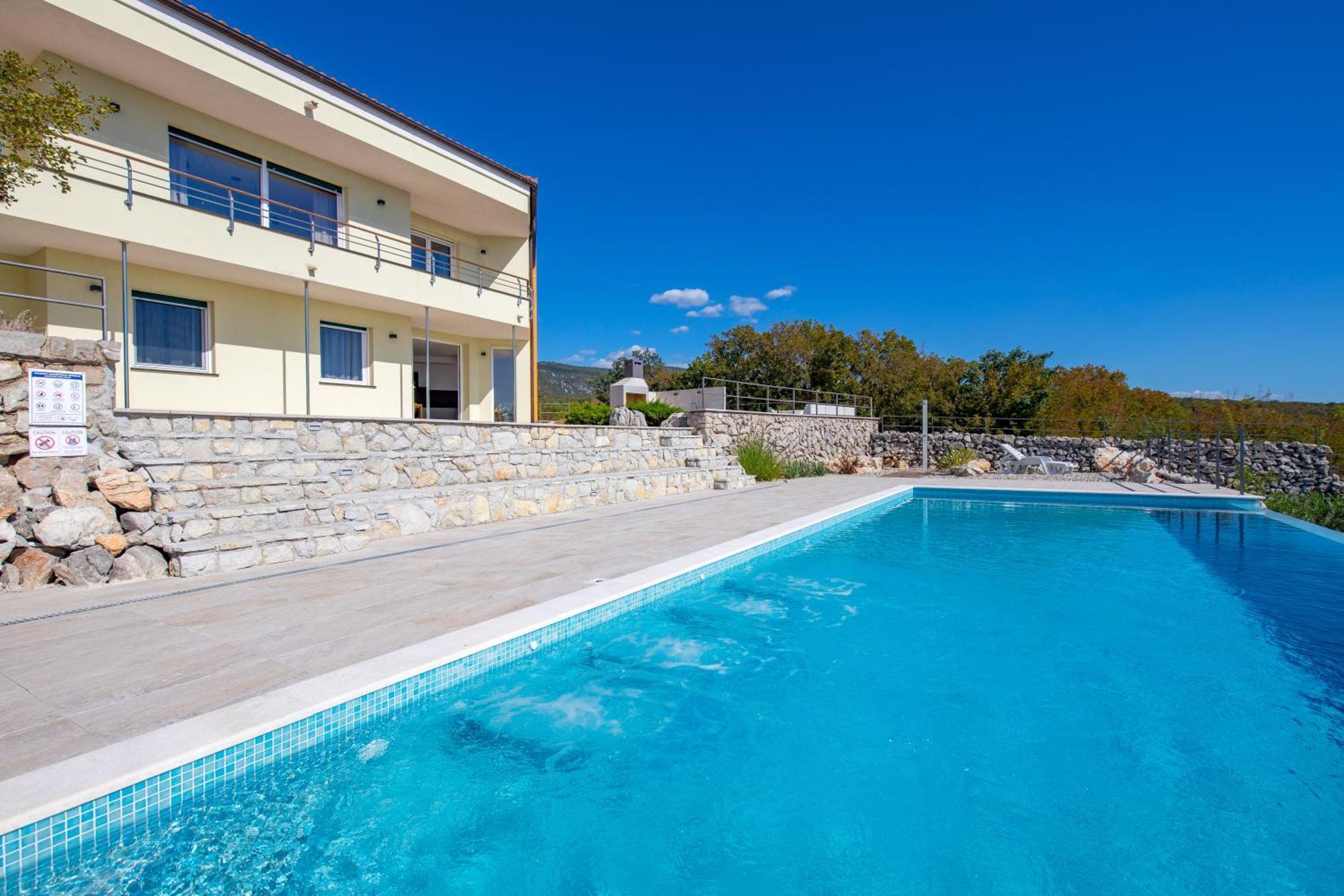 Luxury Villa Ostro With Pool & Krk Bridge View Kraljevica Exterior foto