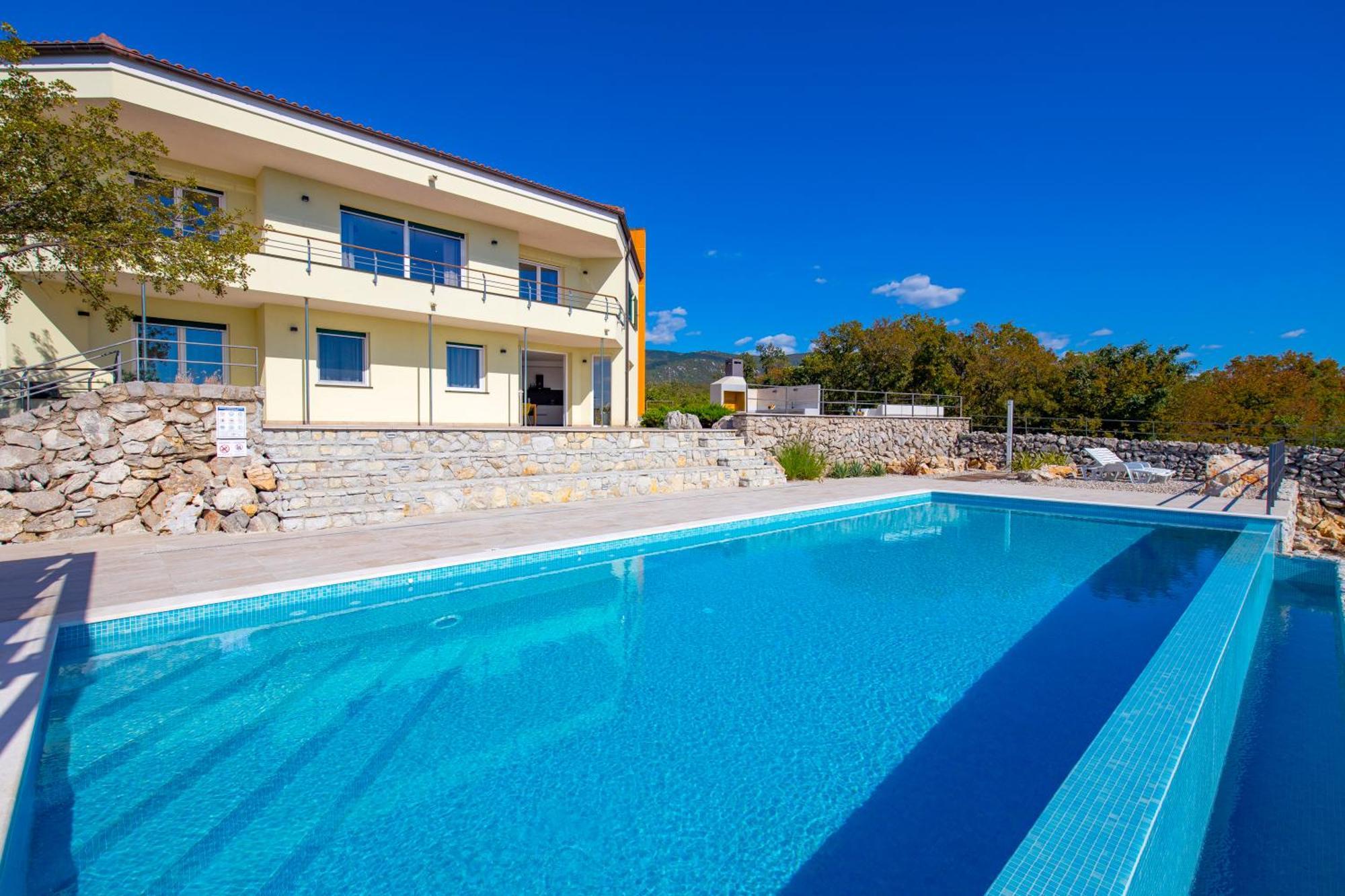 Luxury Villa Ostro With Pool & Krk Bridge View Kraljevica Exterior foto