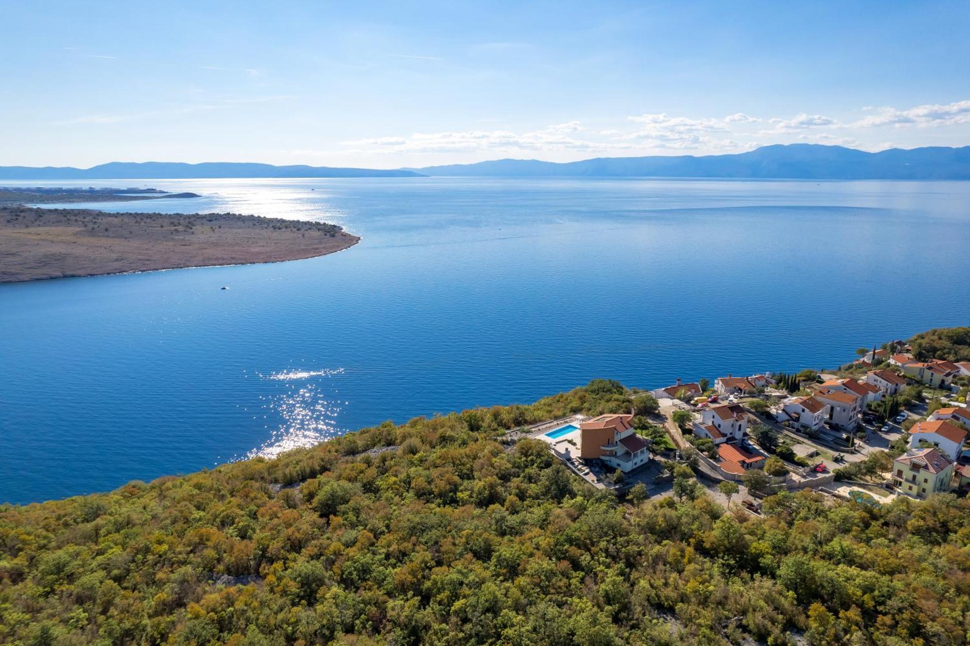 Luxury Villa Ostro With Pool & Krk Bridge View Kraljevica Exterior foto