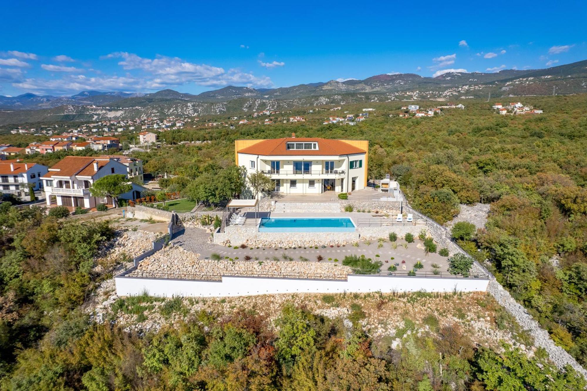 Luxury Villa Ostro With Pool & Krk Bridge View Kraljevica Exterior foto